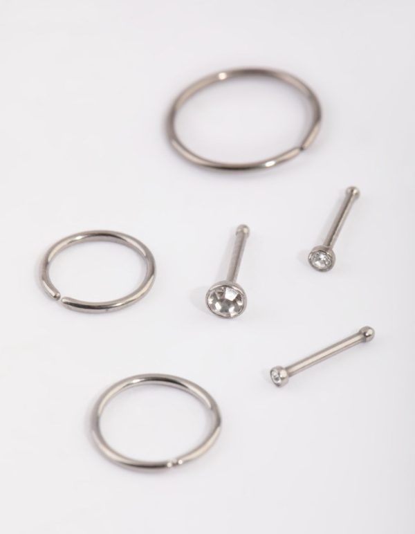 Titanium Nose Stud & Ring 6-Pack Online - Image 2