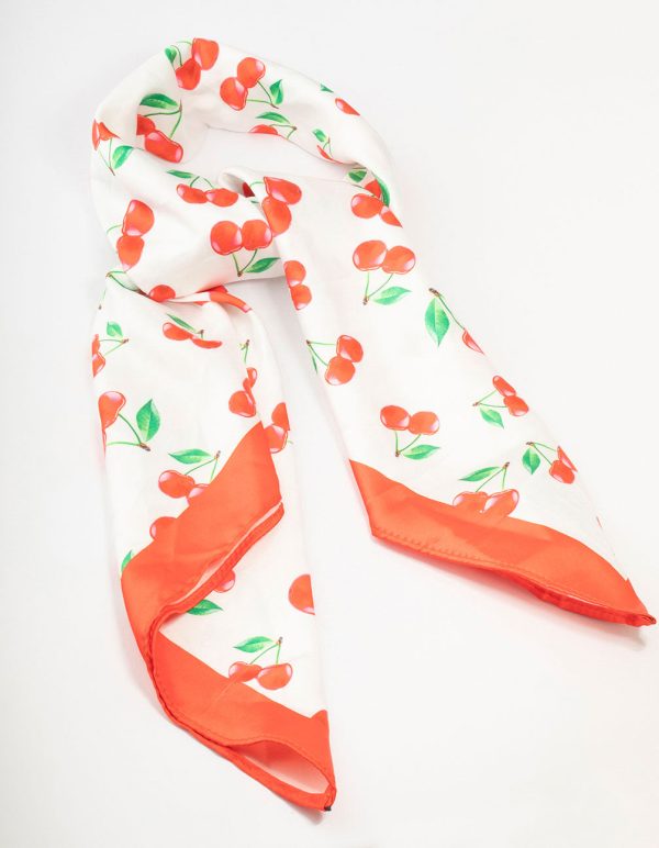 Classic Cherry Fabric Scarf Online