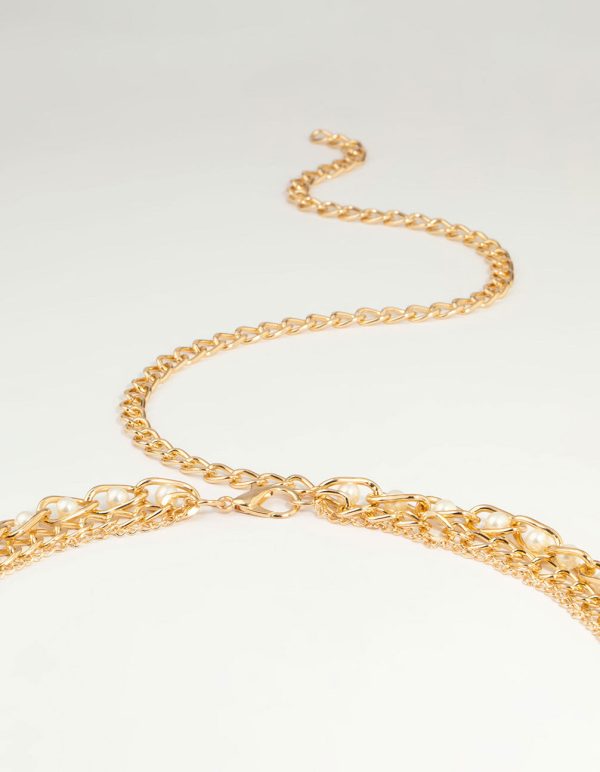 Gold Pearl Mixed Chain Belt Supply - Image 3