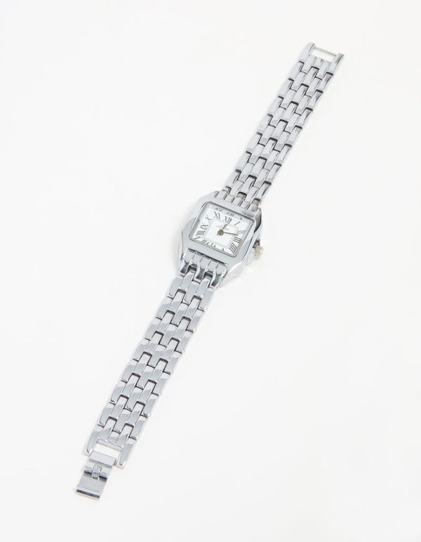 Silver Small Vintage Square Watch Sale - Image 2
