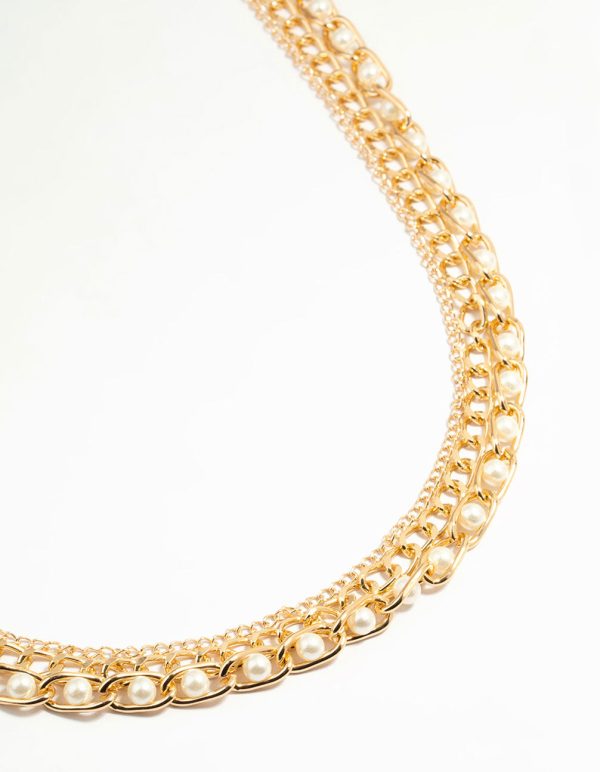 Gold Pearl Mixed Chain Belt Supply - Image 2