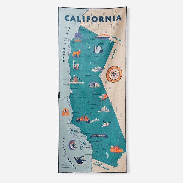 Original Towel: California Map Towel 2 Fashion