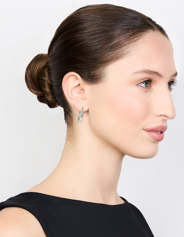 Waterproof Stainless Steel Half Hoop Earrings Fashion - Image 3