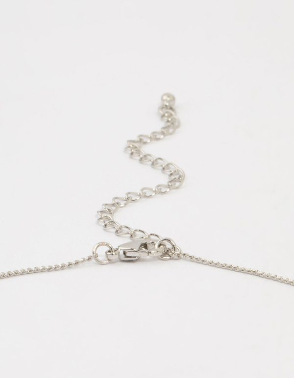 Silver Bow Twirl Pendant Necklace Online Sale - Image 5