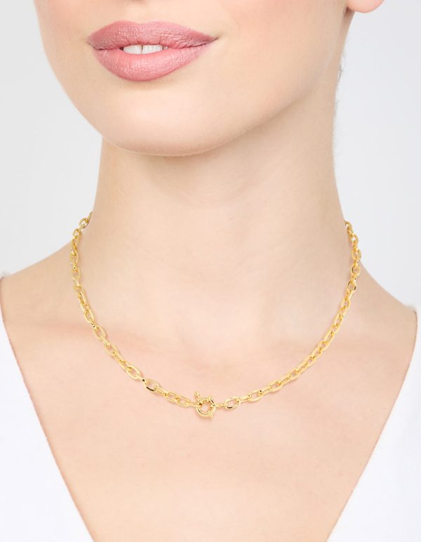 Gold Dainty Chain Necklace Online - Image 2