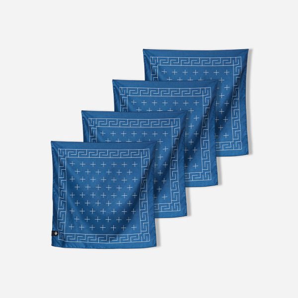 4-Pack Barton Dark Blue Bandana Towel Bundle For Cheap