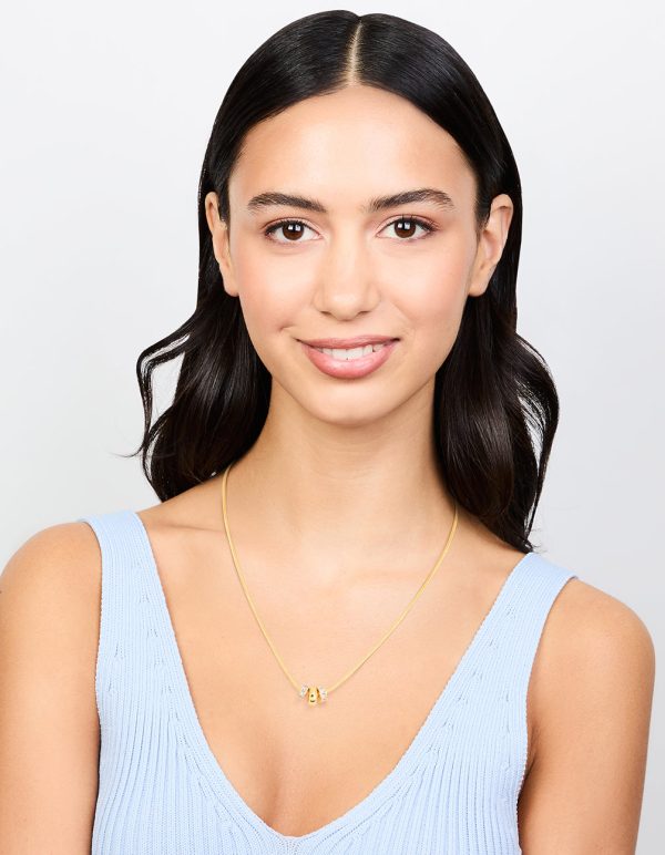 Gold Plated Rondell Pendant Necklace For Discount - Image 3