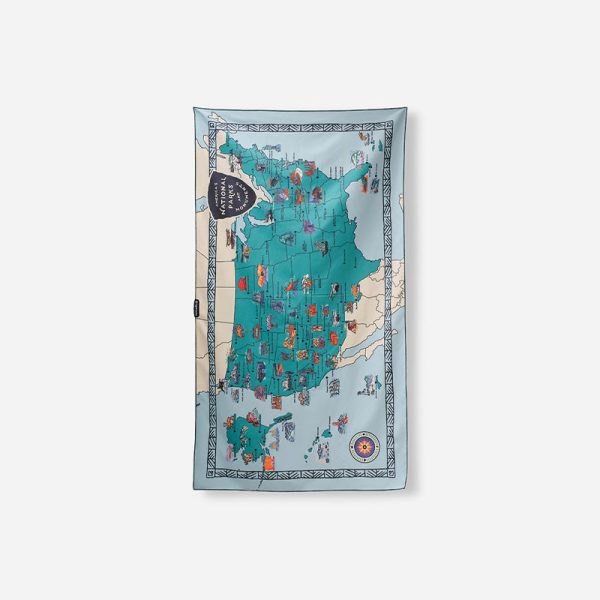 Ultralight Towel: National Parks and Monuments Map Online now