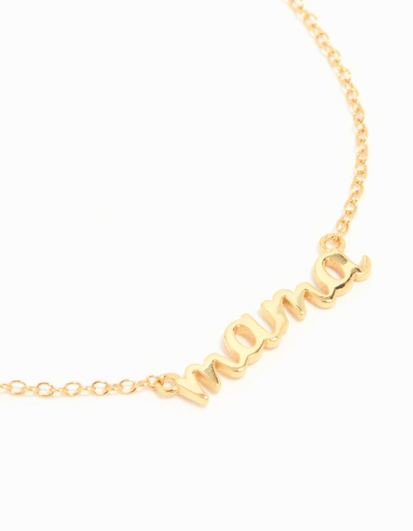 Gold Plated Sterling Silver Mama Toggle Bracelet Sale - Image 2