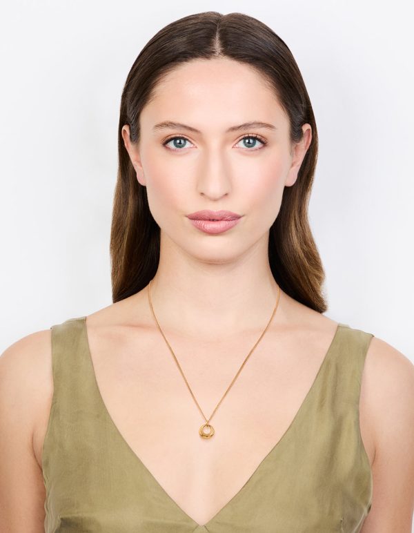 Waterproof Gold Plated Stainless Steel Bold Pendant Necklace Online Hot Sale - Image 3