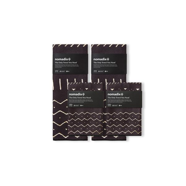 4-Pack Mud Cloth Original & Mini Towel Bundle Online now - Image 2