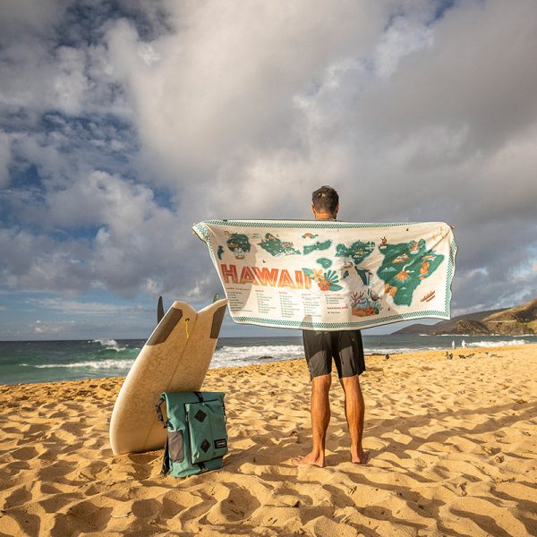 Original Towel: Hawaii Map Online Sale - Image 5