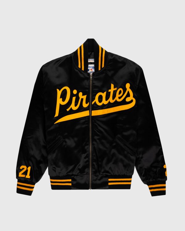 Roberto Clemente 1970 Authentic All Satin Varsity Jacket For Discount