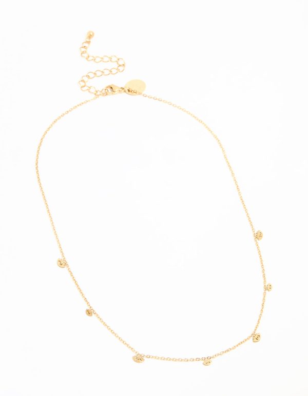 Waterproof Gold Plated Stainless Steel Evil Eye Charms Necklace Discount - Image 4
