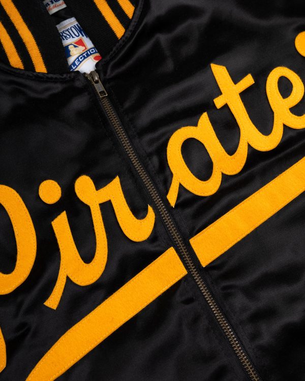 Roberto Clemente 1970 Authentic All Satin Varsity Jacket For Discount - Image 3