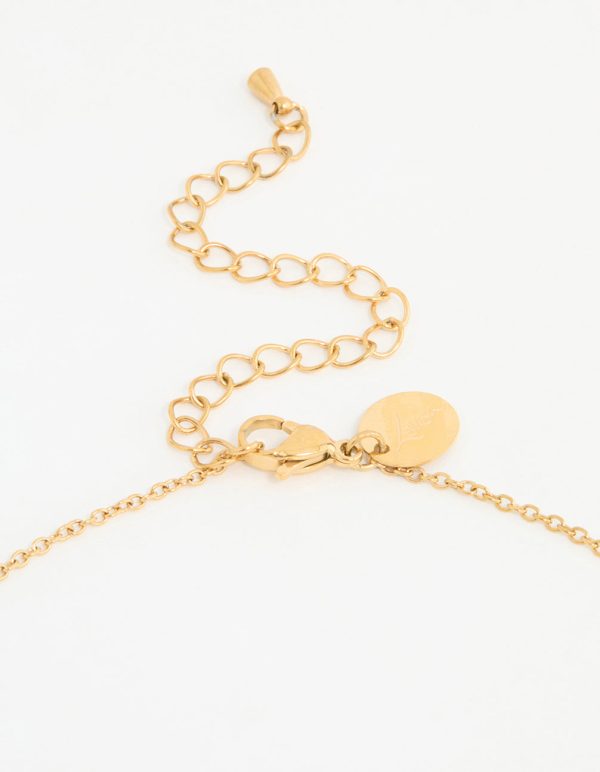 Waterproof Gold Plated Stainless Steel Heart Key Necklace Discount - Image 5