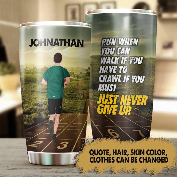 Running With Heart Personalized Tumbler - TB002PS For Sale