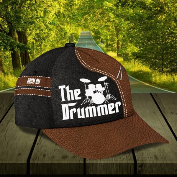 Personalized Drum Classic Cap, Personalized Gift for Music Lovers, Drum Lovers - CP1362PS Discount - Image 3