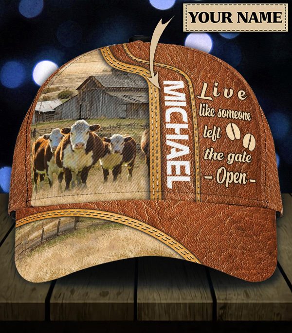 Personalized Cow Classic Cap, Personalized Gift for Farmers, Cow Lovers, Chicken Lovers - CP909PS Cheap