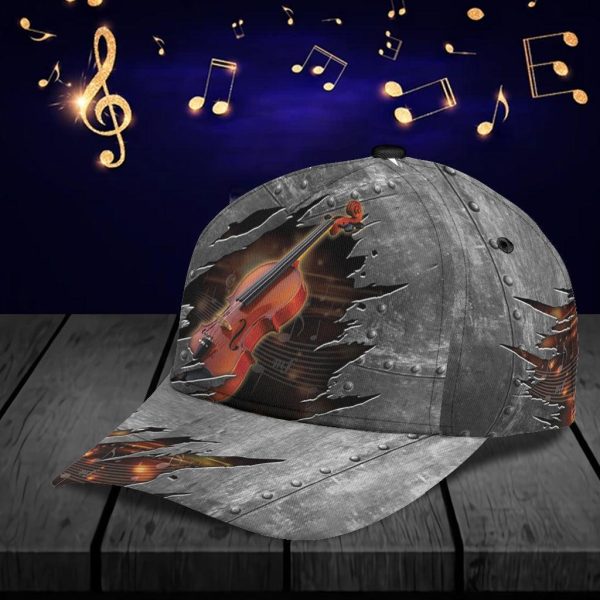 Violin Classic Cap, Gift for Music Lovers, Violin Lovers - CP2880PA For Cheap - Image 4