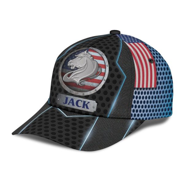 Personalized Horse Classic Cap, Personalized Gift for Horse Lovers - CP315CT Online now - Image 5