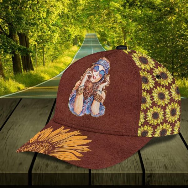 Personalized Hippie Classic Cap, Personalized Gift for Hippie Life, Hippie Lovers - CP1518PS Online now - Image 5