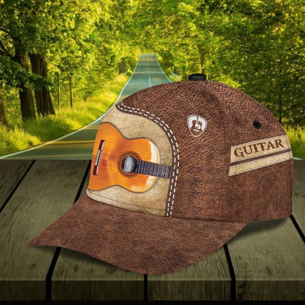 Personalized Guitar Classic Cap, Personalized Gift for Music Lovers, Guitar Lovers - CP714PS Discount - Image 5