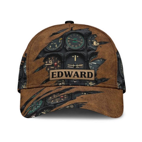 Personalized Pilot Classic Cap, Personalized Gift for Pilot - CP253CT Online - Image 2