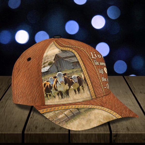 Personalized Cow Classic Cap, Personalized Gift for Farmers, Cow Lovers, Chicken Lovers - CP909PS Cheap - Image 3
