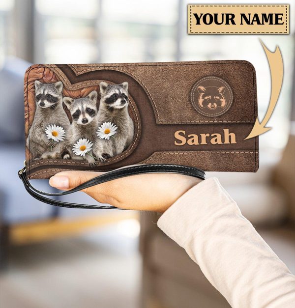 Personalized Racoon Clutch Purse - PU370PS Sale