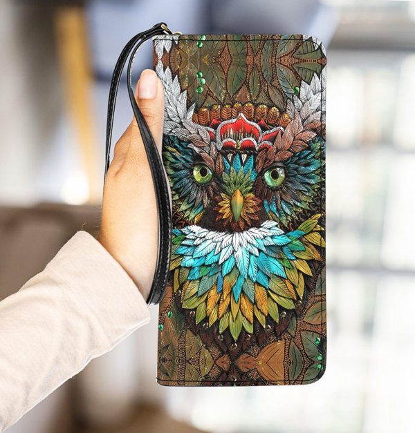 Owl Clutch Purse, Gift for Owl Lovers - PU129PA For Sale