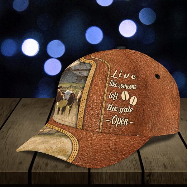 Personalized Cow Classic Cap, Personalized Gift for Farmers, Cow Lovers, Chicken Lovers - CP909PS Cheap - Image 5