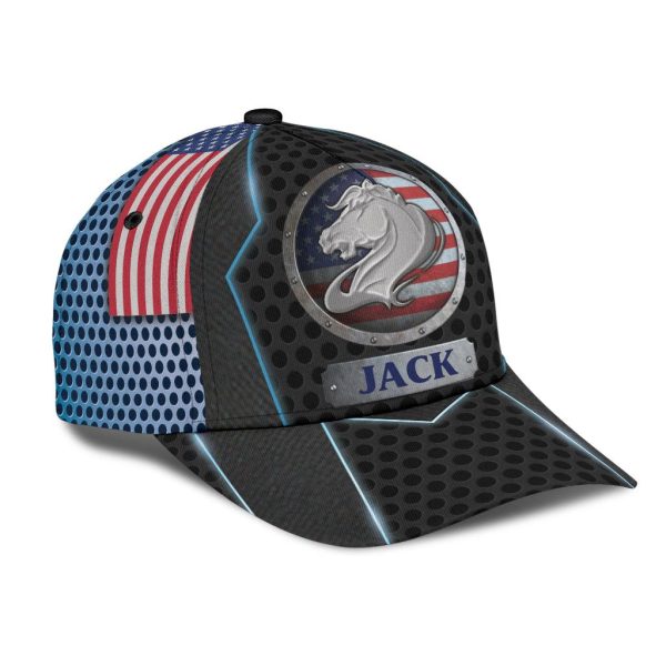 Personalized Horse Classic Cap, Personalized Gift for Horse Lovers - CP315CT Online now - Image 3