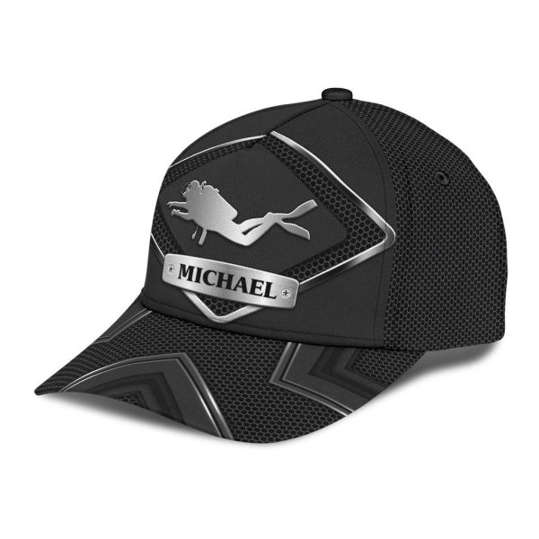 Personalized Scudi Classic Cap, Personalized Gift for Scuba Diving Lovers, Scuba Live - CP181CT Online - Image 5