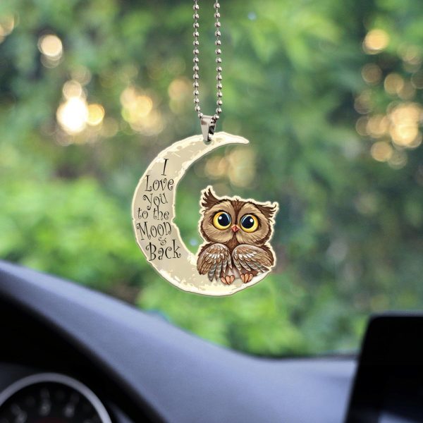 Owl Transparent Acrylic Car Ornament, Gift for Owl Lovers - CO073PA Hot on Sale