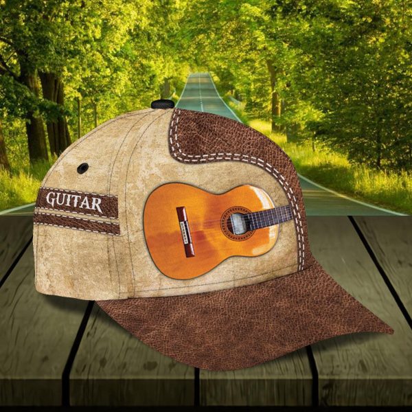 Personalized Guitar Classic Cap, Personalized Gift for Music Lovers, Guitar Lovers - CP714PS Discount - Image 3